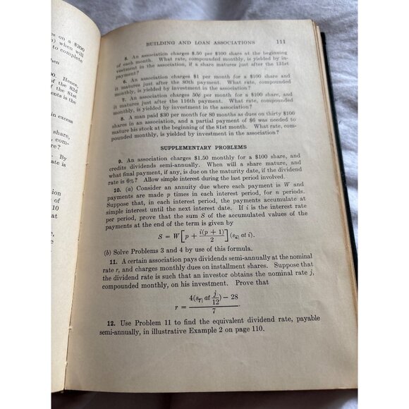 Mathematics Of Investment By Hart 1929 Revised Edition D.C. Heath & Co. Hardcove - Picture 8 of 16